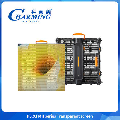 IP65 P3.91 Transparente de vidro 3D LED Exibidor de vídeo de parede