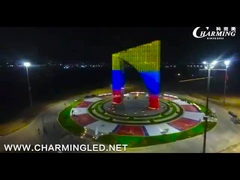 Tubo de pixel de LED de liga de alumínio DMX resistente à corrosão para aluguel de eventos