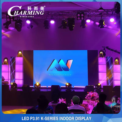 Monitor de LED fixo interno colorido RGB P3.91 ultrafino e leve