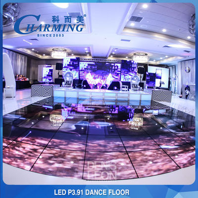 Painel de tela IP65 LED à prova d'água de azulejos de piso RGB Full Color 3840Hz, ideal para shows de dança Weeding