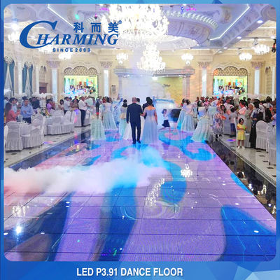 Diodo emissor de luz Dance Floor da cor completa 65536 Dot/m2 3D magnético para o clube noturno