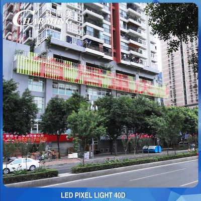 Iluminação de fachada de casa à prova d'água IP68, LED de pixel colorido DC24V