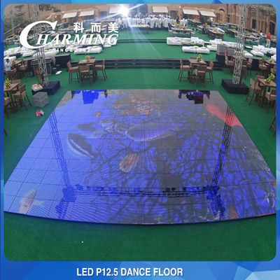 Aluguel de pista de dança com LED iluminado de 200 W P12.5 para palco de casamento