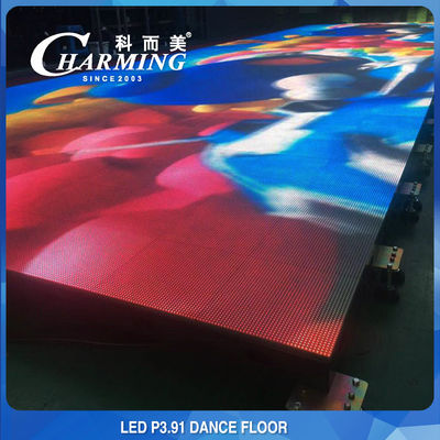 CE alto video indutivo do BIS da durabilidade de Dance Floor RGB HD IP65 do assoalho do diodo emissor de luz P3.91
