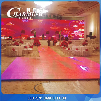 P3.91 LED Screen IP65 Impermeável e Resistente a Manchas Pavimento Exterior Moda Led Pavimento de Dança Led Screen Led Vidro Led Pavimento de Dança Dj Casamento Led Pavimento