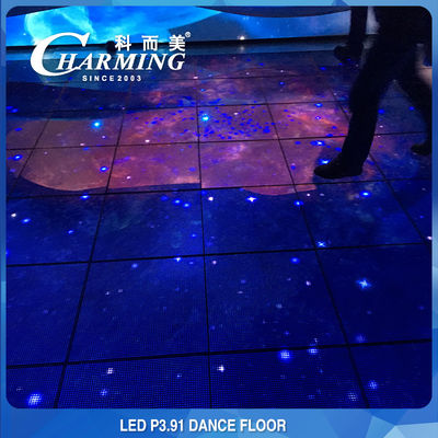 Painel de tela de azulejos de chão LED RGB Led Floor Tile Display Screen Waterproof IP65 3840Hz Suporte Weeding Dance Show