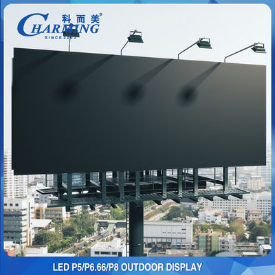 Tela de outdoor de parede LED P8 prática para exteriores 120 x 120