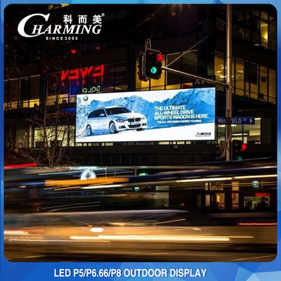 1200 W P5 P8 LED parede de vídeo ao ar livre à prova d'água para publicidade