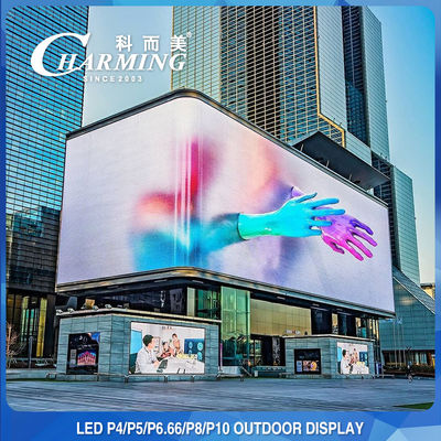 Antidesgaste 256 x 192 LED Billboard Advertising, placa de exibição de vídeo LED IP65 ao ar livre
