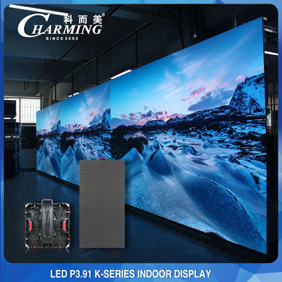Painéis de parede de vídeo de LED anticolisão internos 256 x 128 multiuso