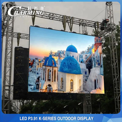 Parede LED de palco externo P3.91 Aluguel LED Display 4K alto brilho
