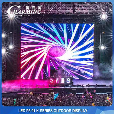 Parede LED de palco externo P3.91 Aluguel LED Display 4K alto brilho
