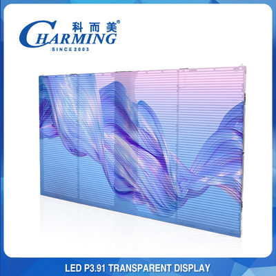 Da tela transparente de pouco peso do diodo emissor de luz P3.91 do RGB imagem clara exterior interna