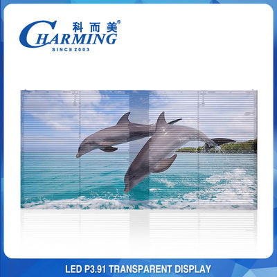 4k exposição alugado video transparente exterior da tela P3.91 500X1000mm