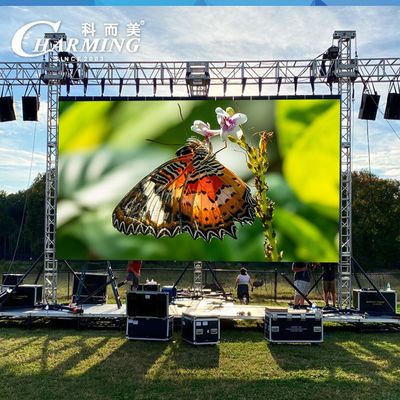 Rápido conecte a exposição de diodo emissor de luz video da parede do fardo P3.91 4K 3840Hz para anunciar o arrendamento