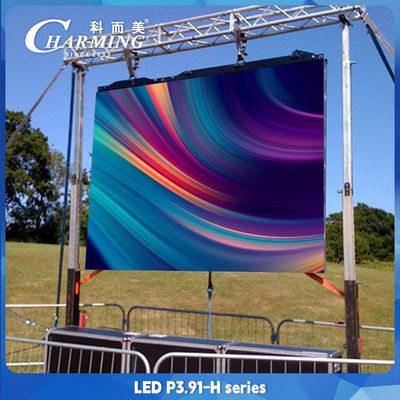 15 Bit Seamless Outdoor P10 Flexível LED Video Wall 1/16 Scan Mode Smd 1921