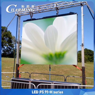 Ecrã LED de aluguer ao ar livre Liga de alumínio P3.91 Parede de vídeo LED a cores completas