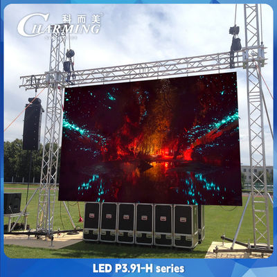 3.91MM LED Panel de aluguer Manutenção frontal Curva e ângulo direito