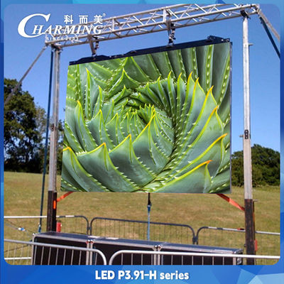 H série P3.91 Exterior LED vídeo display de parede 500 * 1000mm impermeável