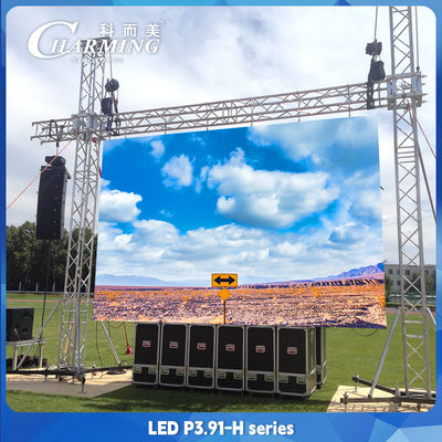 4500CD/m2 P3.91 Locação LED Display 500*1000mm IP65 Digital