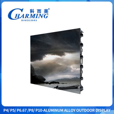 Display LED exterior de magnésio leve com taxa de atualização de 7680Hz e suporte de elevação para aluguel e publicidade