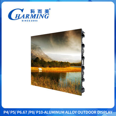 P4 Exterior IP65 Sxey Video Led Display Screen Material do gabinete de liga de alumínio