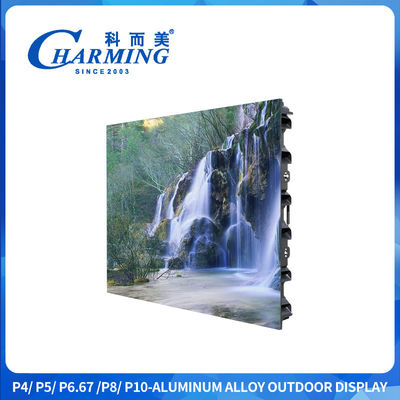 16-Bit Alto Nível Cinzento Exterior P4 Led Display Screen Ângulo de Visão Ultra Largo Com Ligação de Zinco Quick Lock