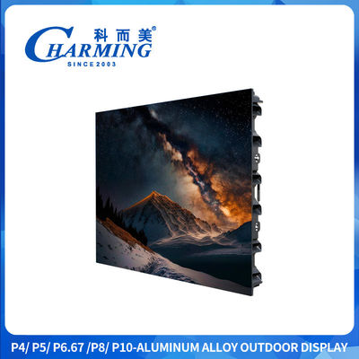 ≥5500 CD/m2 SMD1921 Baixo aquecimento Exterior P4 Led Display Screen Silencioso Com Fin de Refrigeração