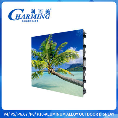 Peso 38kg P4 espessuras 960x960 128mm Escrã LED Exterior Com Bloqueio Impermeável