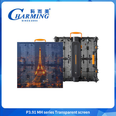 Ecrã LED transparente Vidro exterior interior Transparente LED Painéis de exibição de filme Ecrã de vídeo