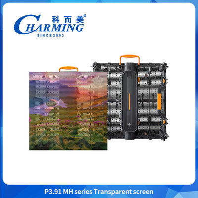 Shopping Mall de alta luminosidade 3.91-7.8mm Hd Commercial Transparente Display LED à prova d'água Parede de vídeo para publicidade