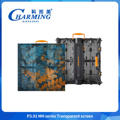 500*500mm P3.91 Led Transparente Escrã Shopping Mall Publicidade Escrã LED tela de parede