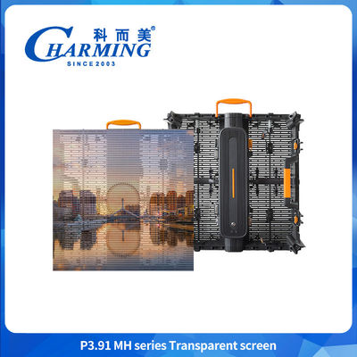 500*500mm P3.91 Led Transparente Escrã Shopping Mall Publicidade Escrã LED tela de parede