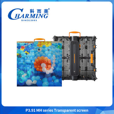 Ultra Lightweight Outdoor Curtain LED Display IP65 Ecrã 4K de alta transparência 3.91mm