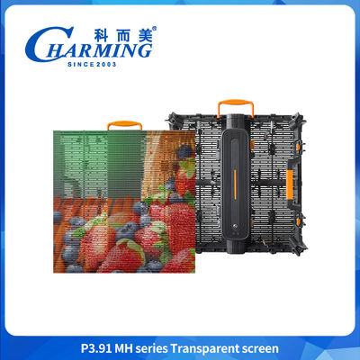 Ecrã de exibição LED SMD fixo ao ar livre Vidro transparente LED parede de vídeo 4K