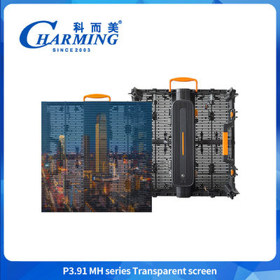 IP65 impermeável P3.91 Publicidade Video Painel de parede Display LED Ecrã LED transparente