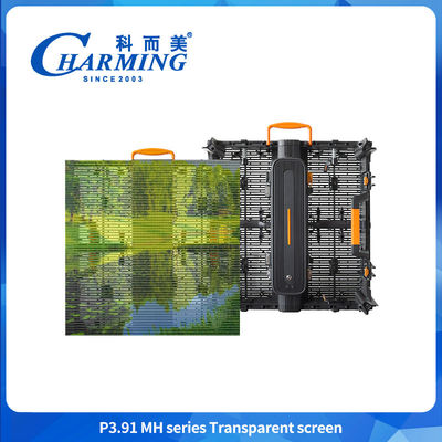P3.91 MH Outdoor Flexível Publicidade LED Transparente Film Screen Vidro Video Mural Claros Super Thin LED Film Display LED
