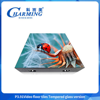 Ecrã de azulejos de piso 18.1KG Gabinete 3840HZ vídeo palco piso de dança stand Led parede portavel piso de dança LED display