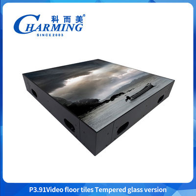 P3.91 Painel de piso LED Pavimento de palco LED Pavimento discoteca com lata de vidro duro à prova d'água