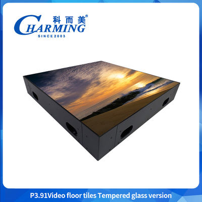 Custom Interior e Exterior Ultra Thin Glass Gob Cover Frame de Ferro Palco Interativo Painel Digital Video Parede de Dança LED Screen