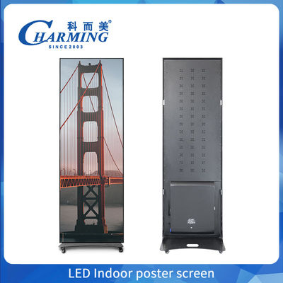 Ecrã de cartaz interior LED e ecrã de parede de vídeo com controle de telefone celular e alta taxa de atualização para fácil configuração e portabilidade