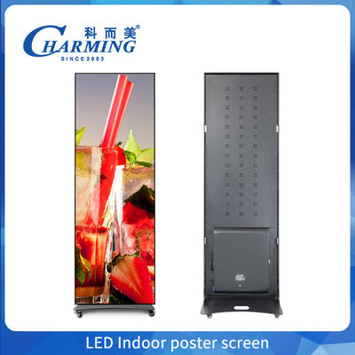 Ecrã de cartaz interior LED e ecrã de parede de vídeo com controle de telefone celular e alta taxa de atualização para fácil configuração e portabilidade