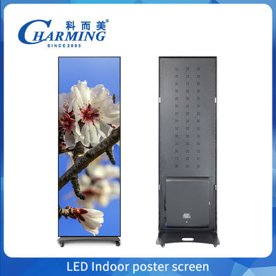 Ecrã de cartaz interior LED e ecrã de parede de vídeo com controle de telefone celular e alta taxa de atualização para fácil configuração e portabilidade