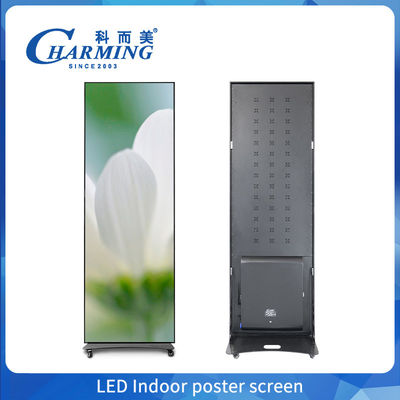 Novo design P1.8 P2 P2.5 LED Vídeo Pôster Exposição Interior LED Espelho Pôster Publicidade Ecrã