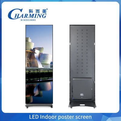 High Refresh 4K LED Stand Poster Display P1.86 P2 P2.5 Indoor Panel Player LED Screen Poster Display para Shopping Mall