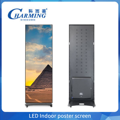 Ecrã de cartaz LED de sinalização digital P2.5 P2 P1.86 Ecrã de reprodução de vídeo LED de parede em cores completas