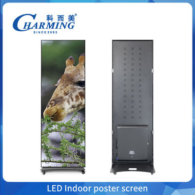 Póster de LED a cores inteiras em interiores P1.86 Piso Digital Póster LED