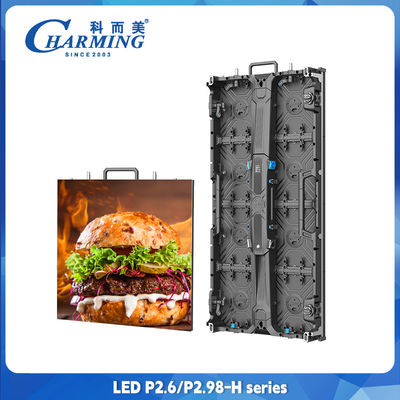 Aluguel LED Display Indoor Outdoor Full Color Led parede P2.6 Led Video Parede 500x500mm Escreens de Display de Alumínio fundido a óleo