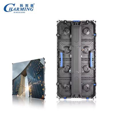 Displays externos de alumínio P2.98 da série K para uso físico ou de aluguer com design de bloqueio de arco