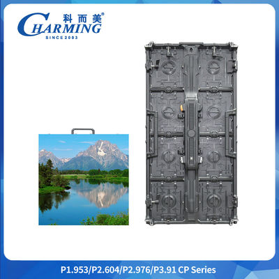 7680Hz Manutenção dianteira e traseira 14-16bit P2.6/2.98/3.91 Curva regular Flexível CP Series LED Video Wall Rental Screen Display